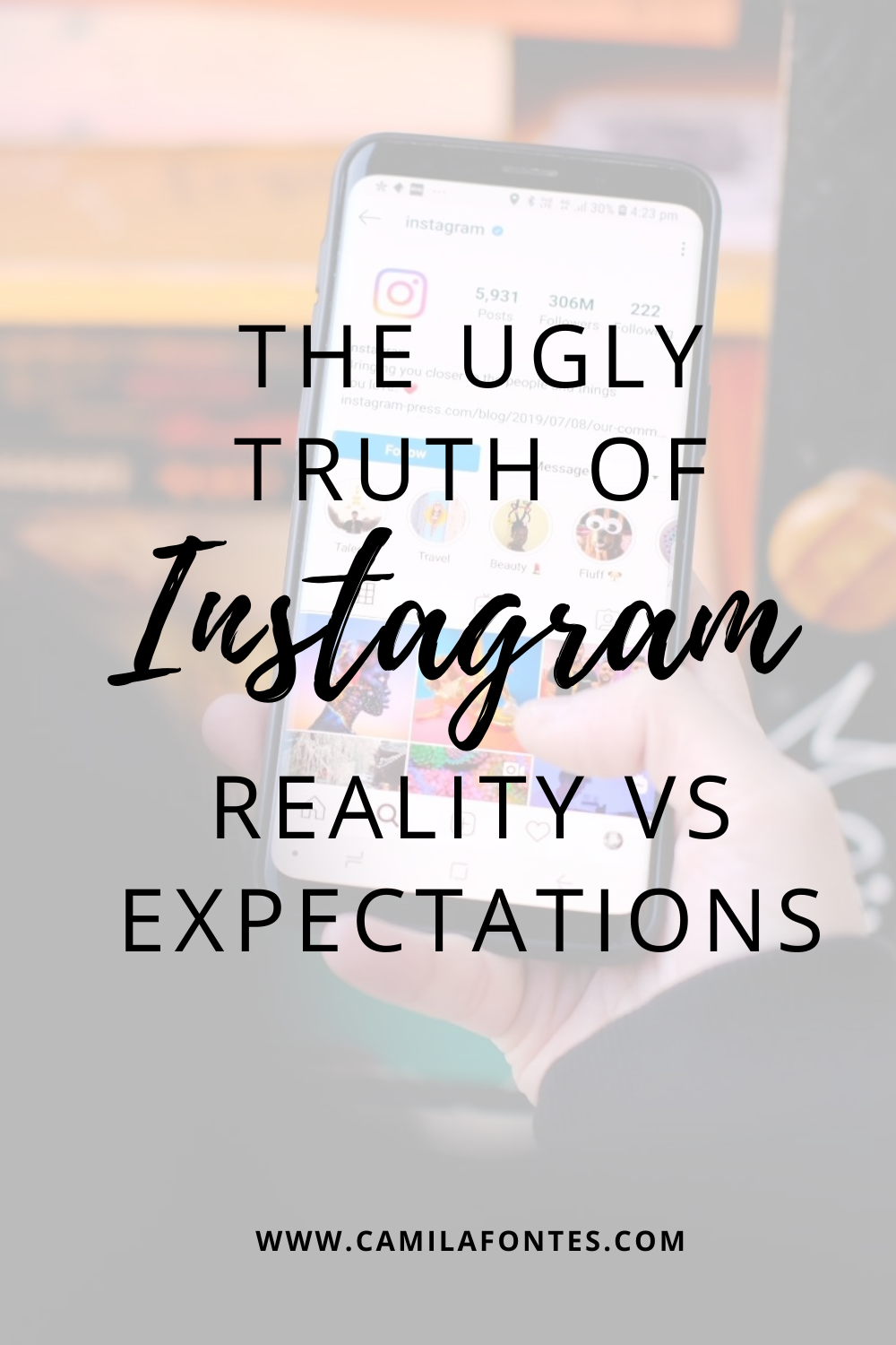 the ugly truth of insta - pinterest - pin 