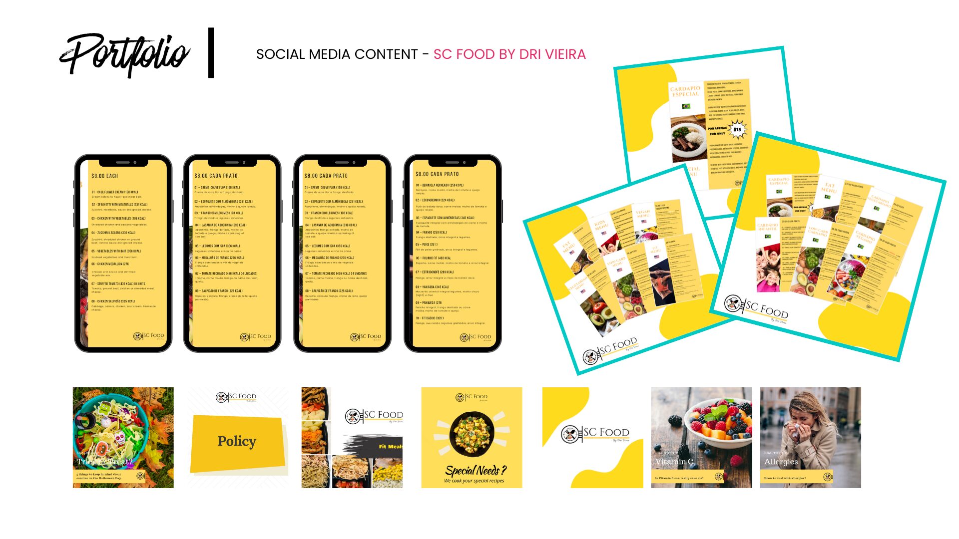 SC food Social media portfolio by Camila Fontes